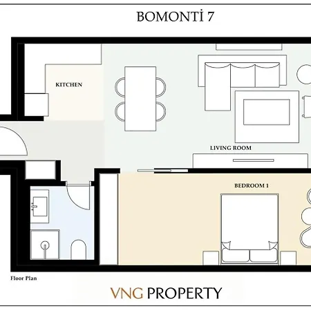 בית נופש Beautiful Modern 1bd Views W Poolgym! #223