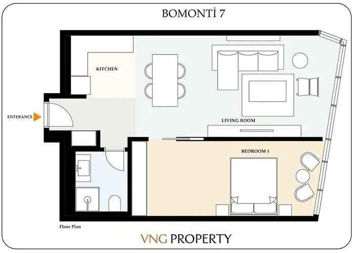 Beautiful Modern 1bd Views W Poolgym! #223 *